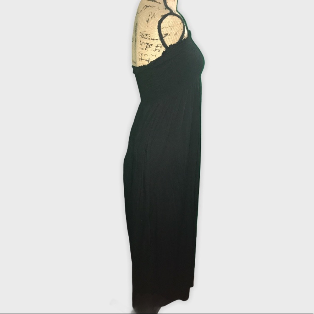 Black Maxi Dress - Sleeveless - Picture 2 of 6